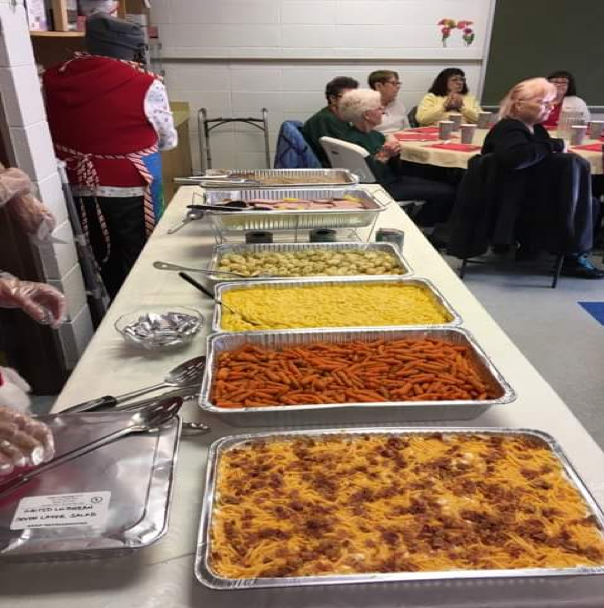 Our catered buffet lunch!